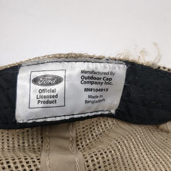 Ford Strapback Mesh Back Trucker Hat Multicolor One Size Camo Outdoor - Picture 9 of 9
